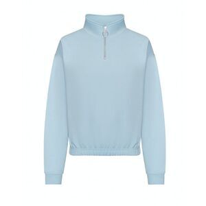 Awdis Womens/Ladies Cropped Sweatshirt / Sky Blue